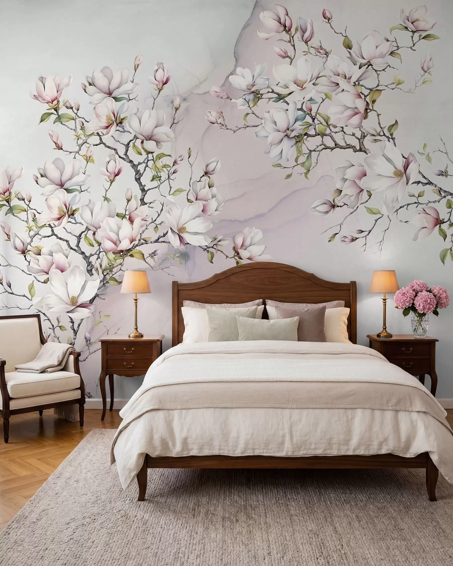 Fototapetai Magnolija ant marmuro u96114