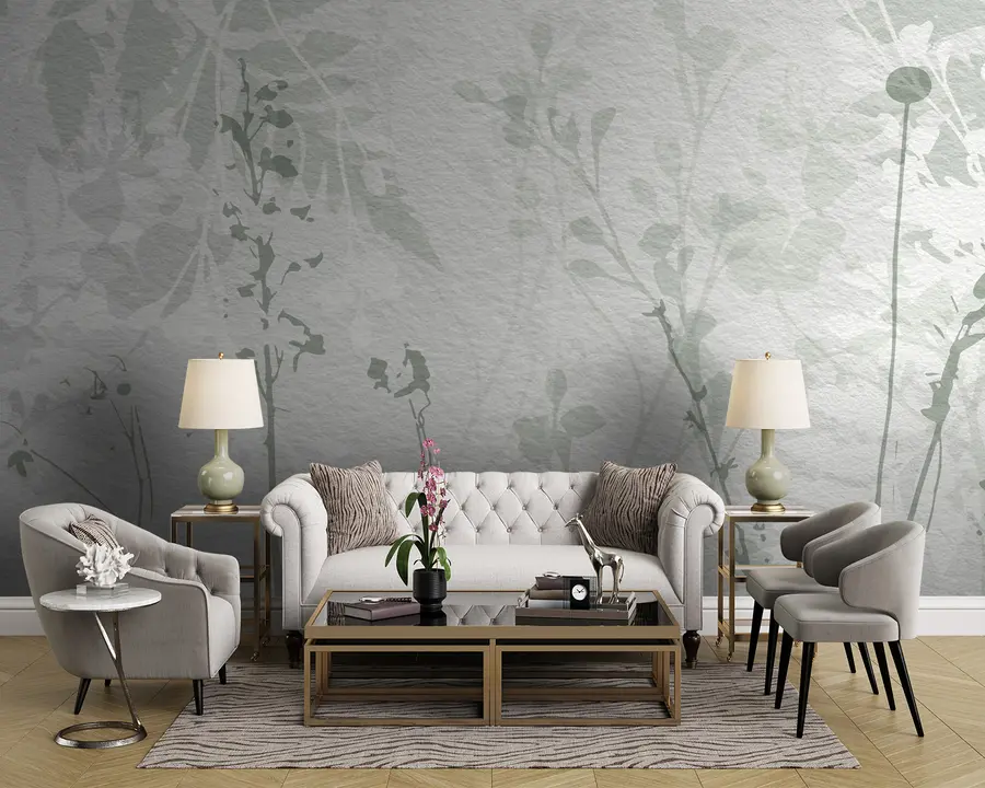 Fototapetai Akvarelinis gėlių fonas smėlio spalvos atspalviais u96104