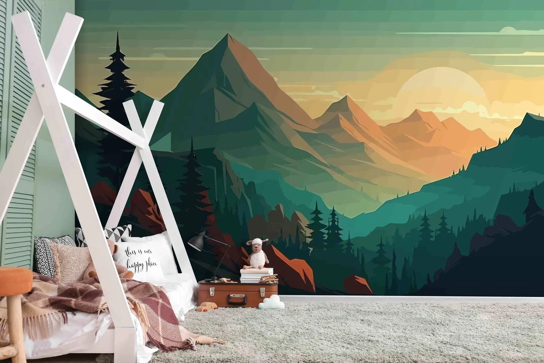 Fototapetai Kalnų kraštovaizdžio ramybė u96028