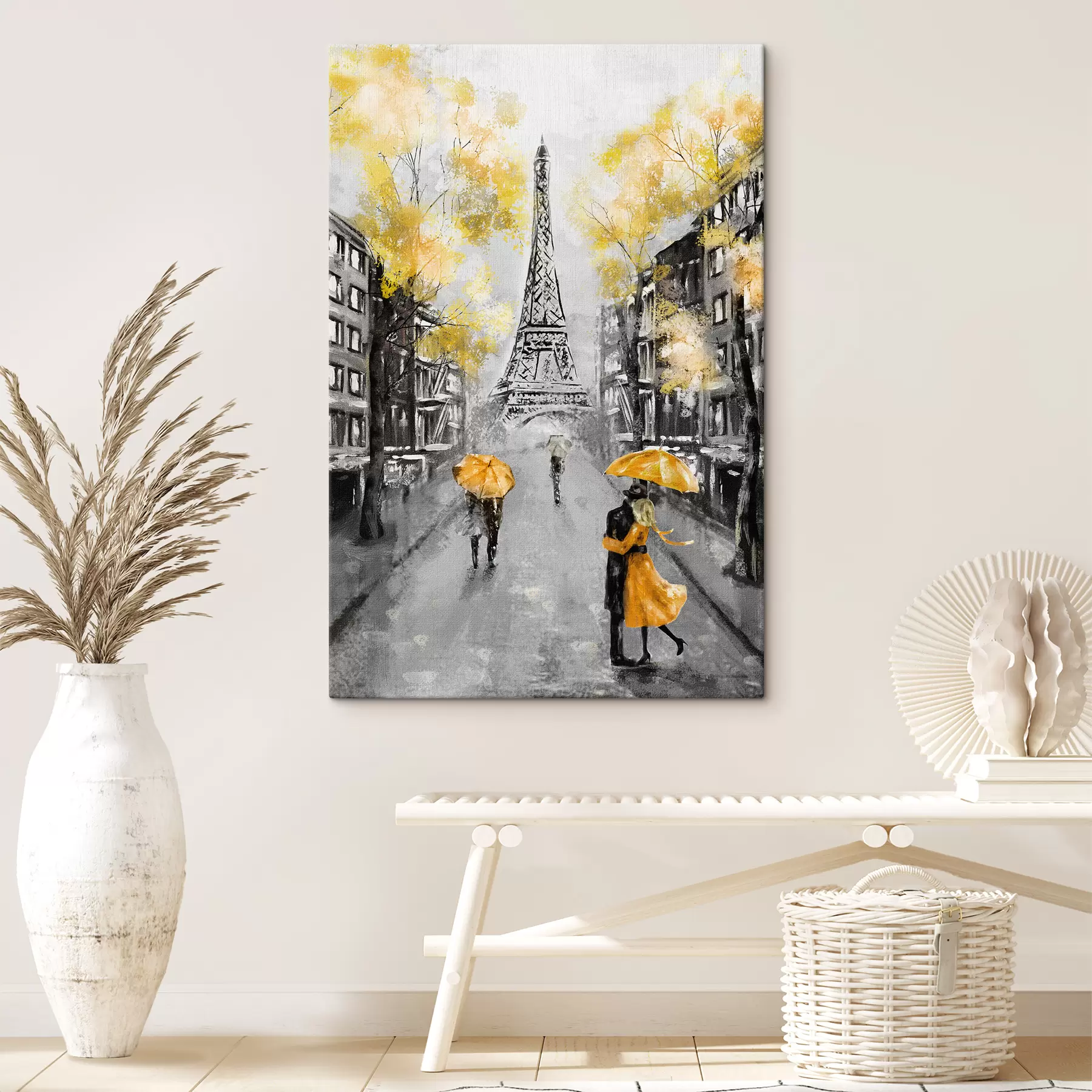 Fototapetai Debesys, dažai ir pastatas s34592