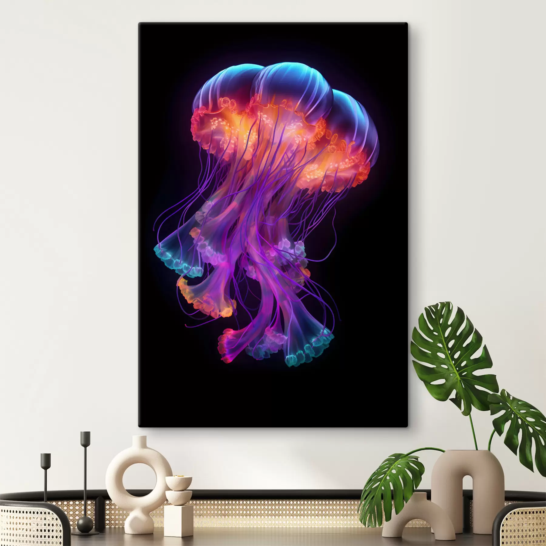 Fototapetai Vanduo, medūzos ir violetinė s35363