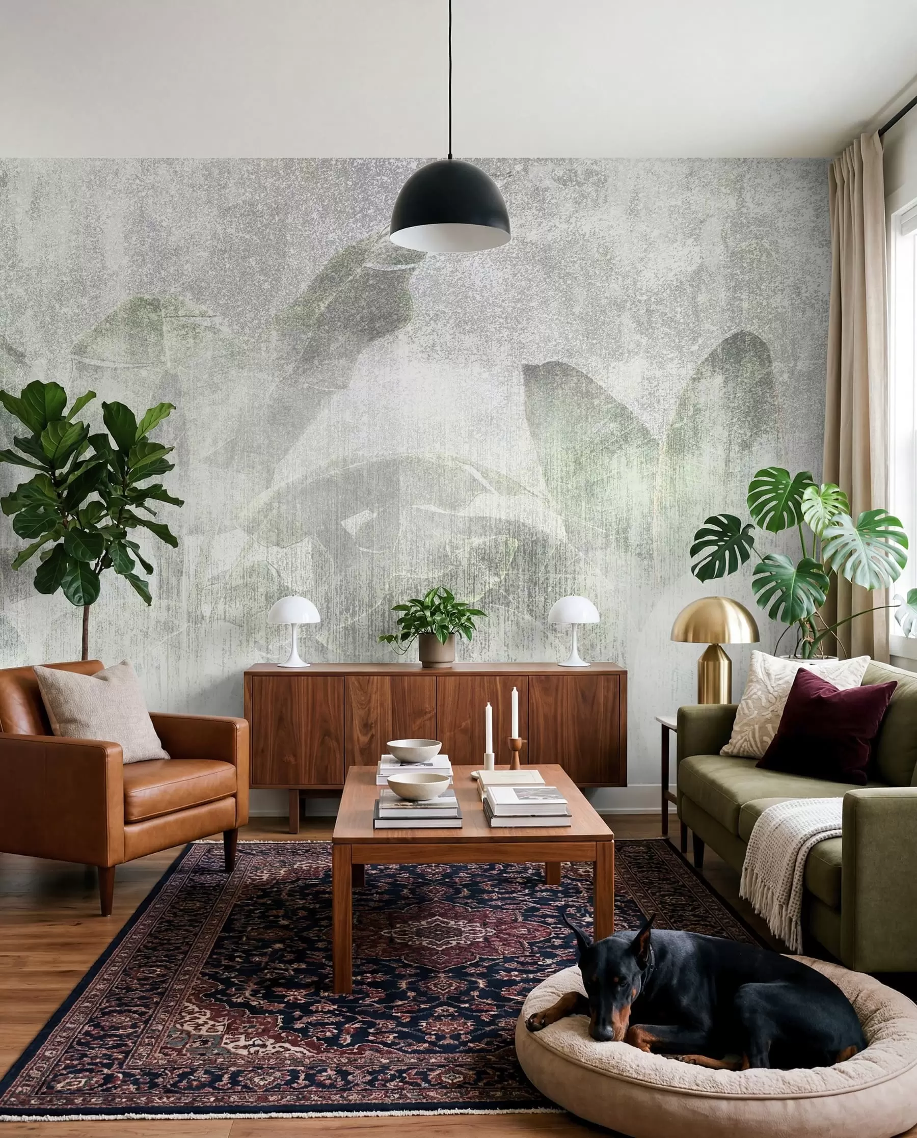 Fototapetai Atogrąžų palmės palėpės stilius u97030