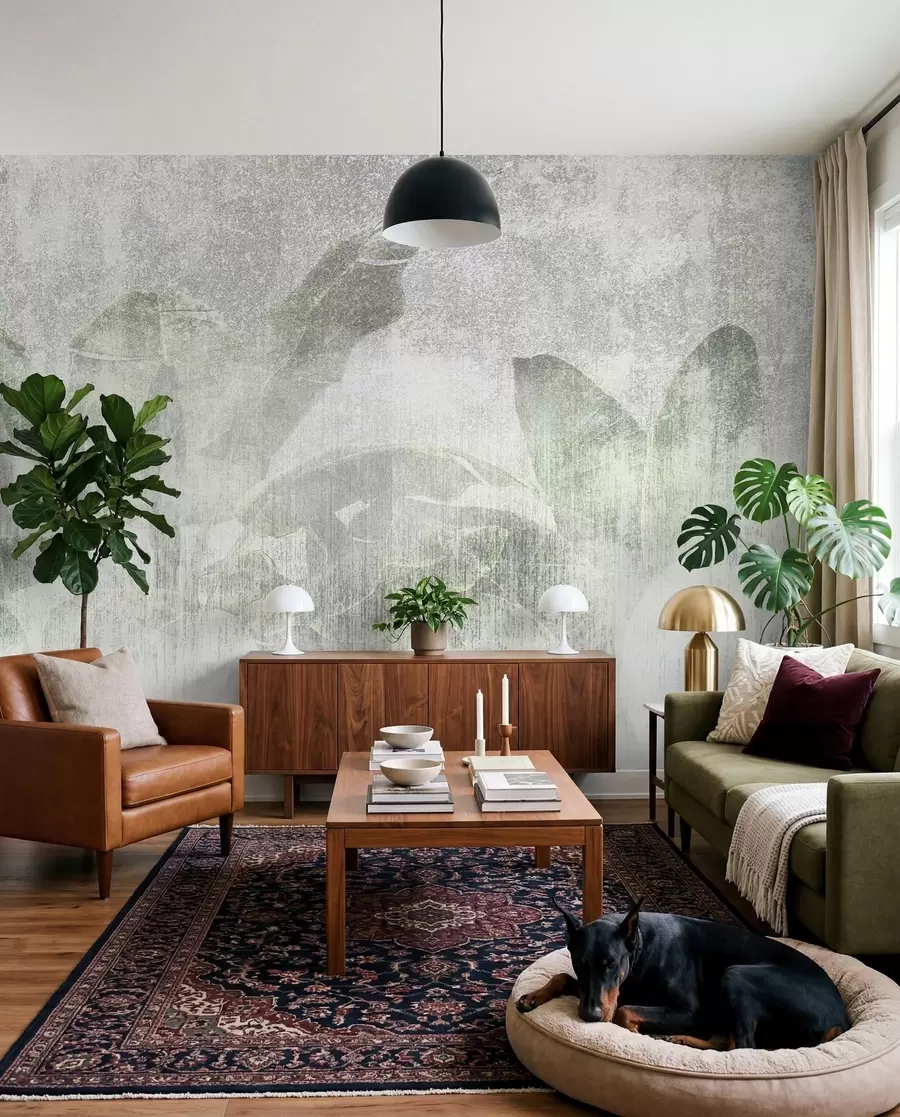 Fototapetai Atogrąžų palmės palėpės stilius u97030