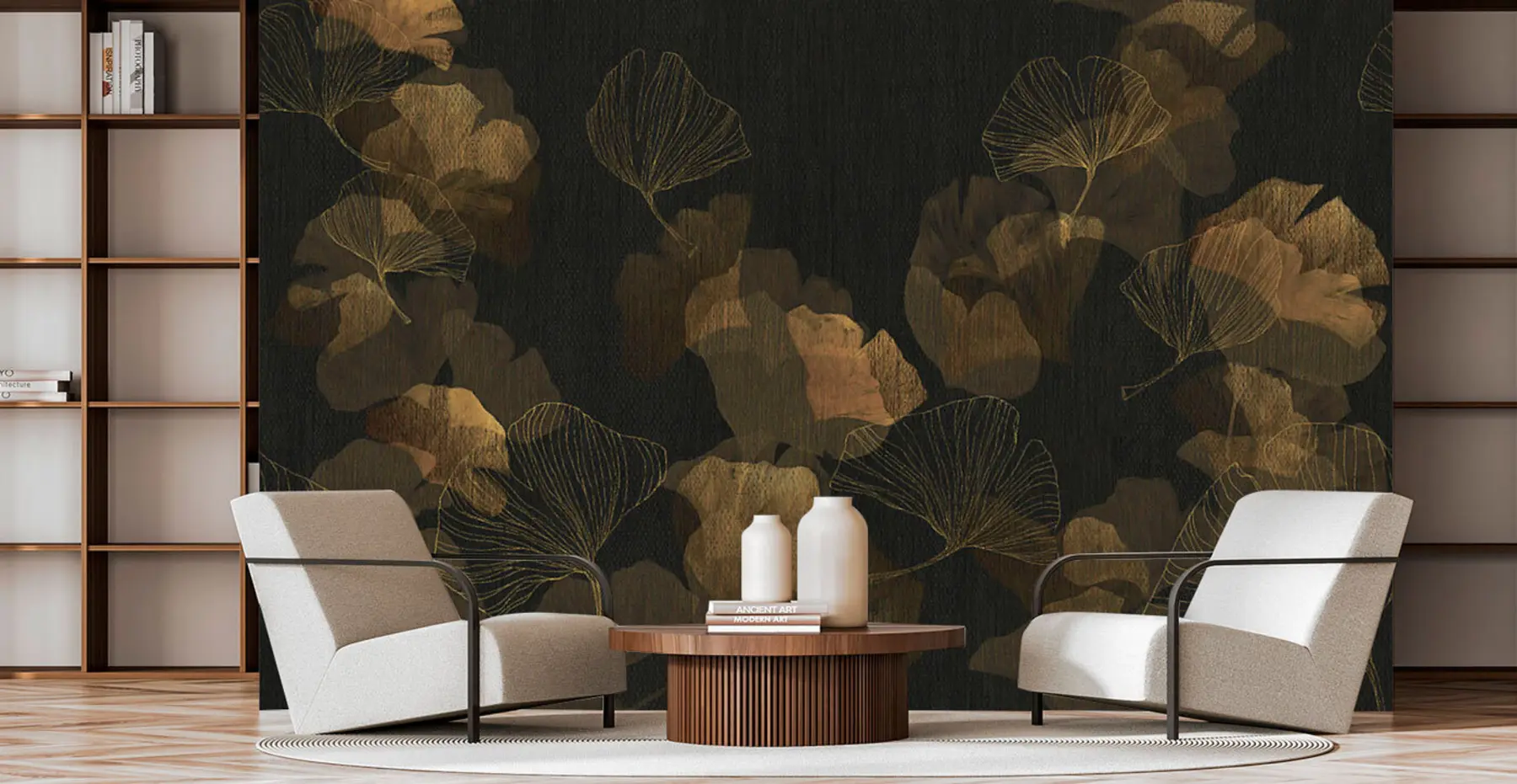 Fototapetai Populiarūs ginko lapai u97142