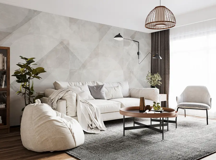 Fototapetai Geometrinė abstrakcija pastelinių spalvų marmuriniame fone u97269