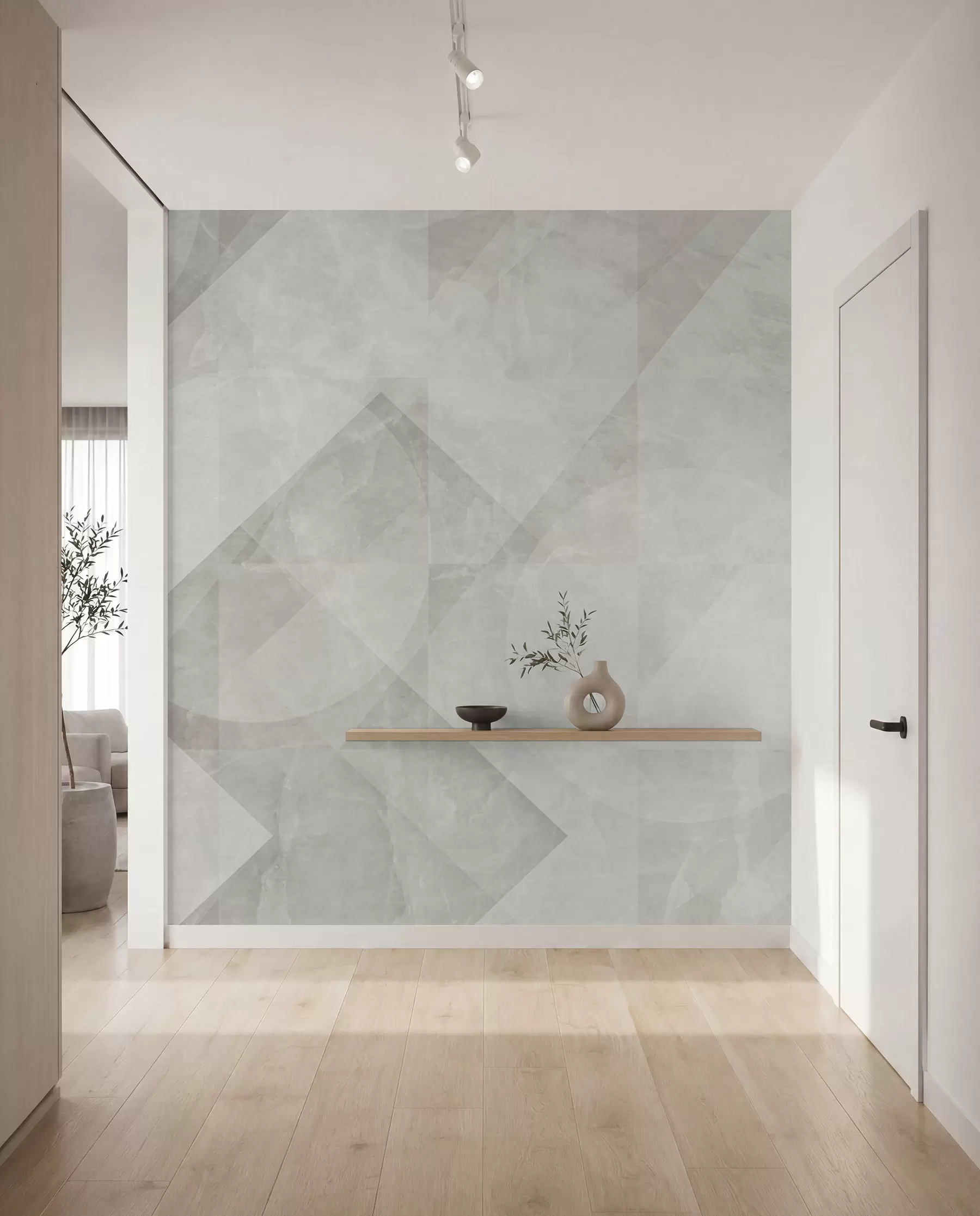Fototapetai Geometrinė abstrakcija pastelinių spalvų marmuriniame fone u97269