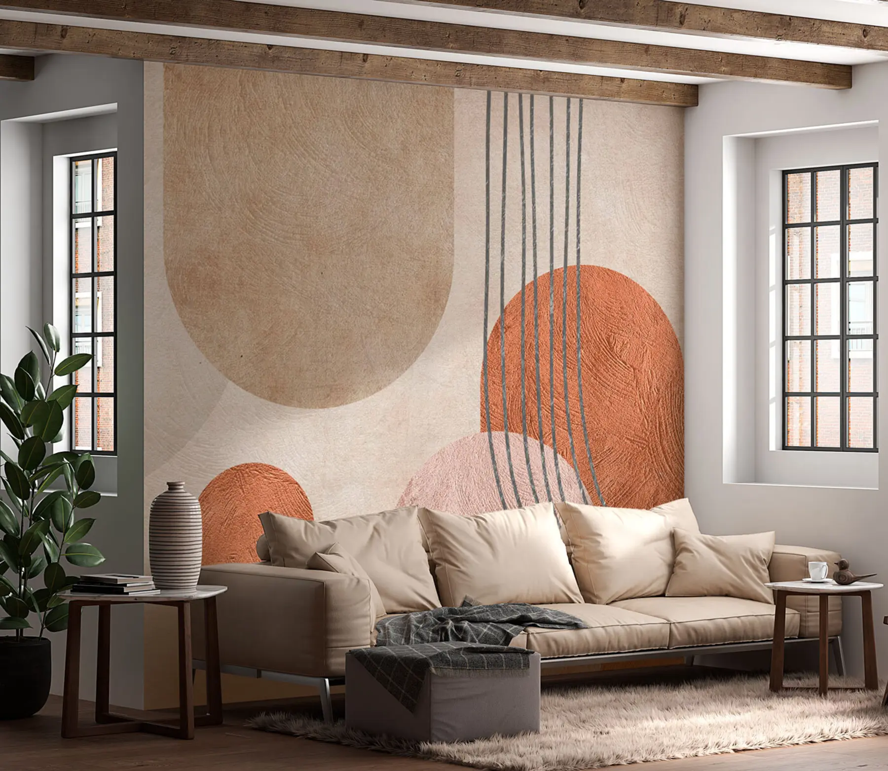Fototapetai Abstraktus boho modelis u97255