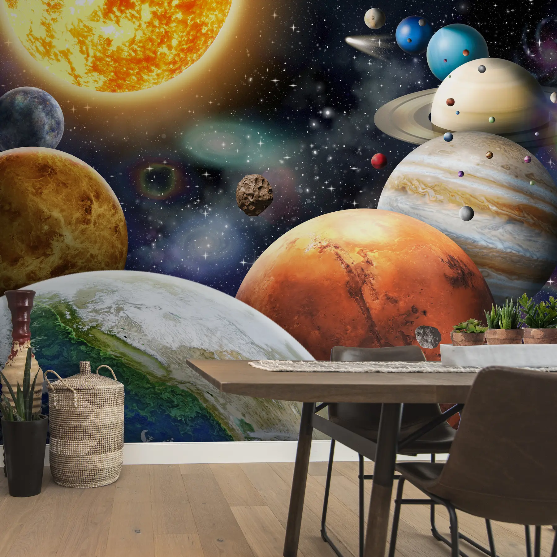 Fototapetai Spalvingos Saulės sistemos planetos u97422