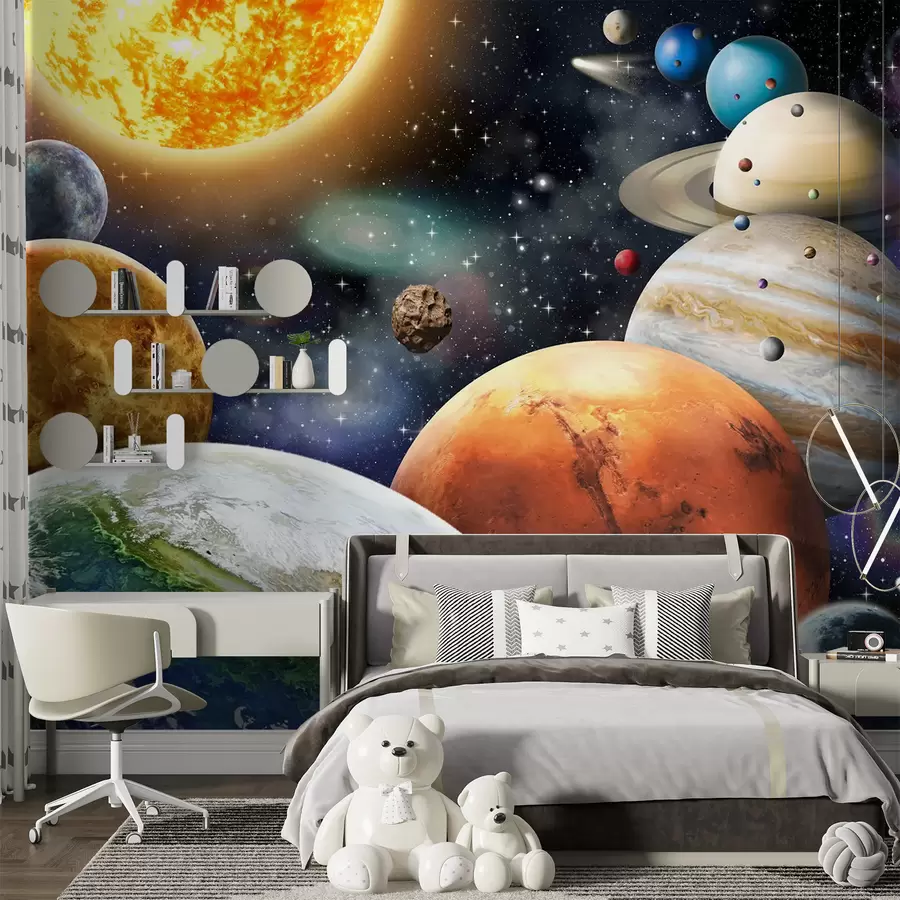 Paveikslėlis Spalvingos Saulės sistemos planetos u97422