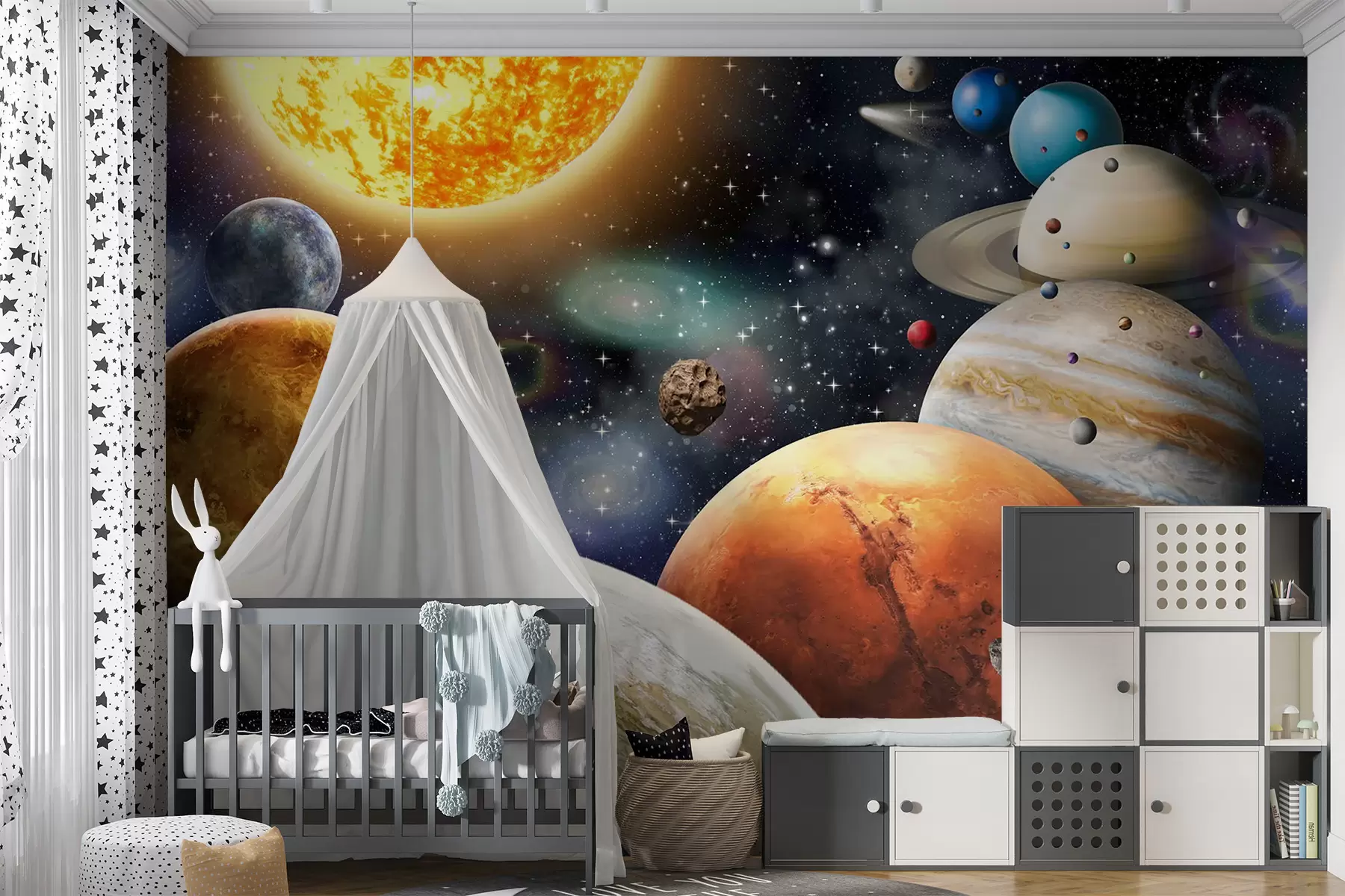 Fototapetai Spalvingos Saulės sistemos planetos u97422