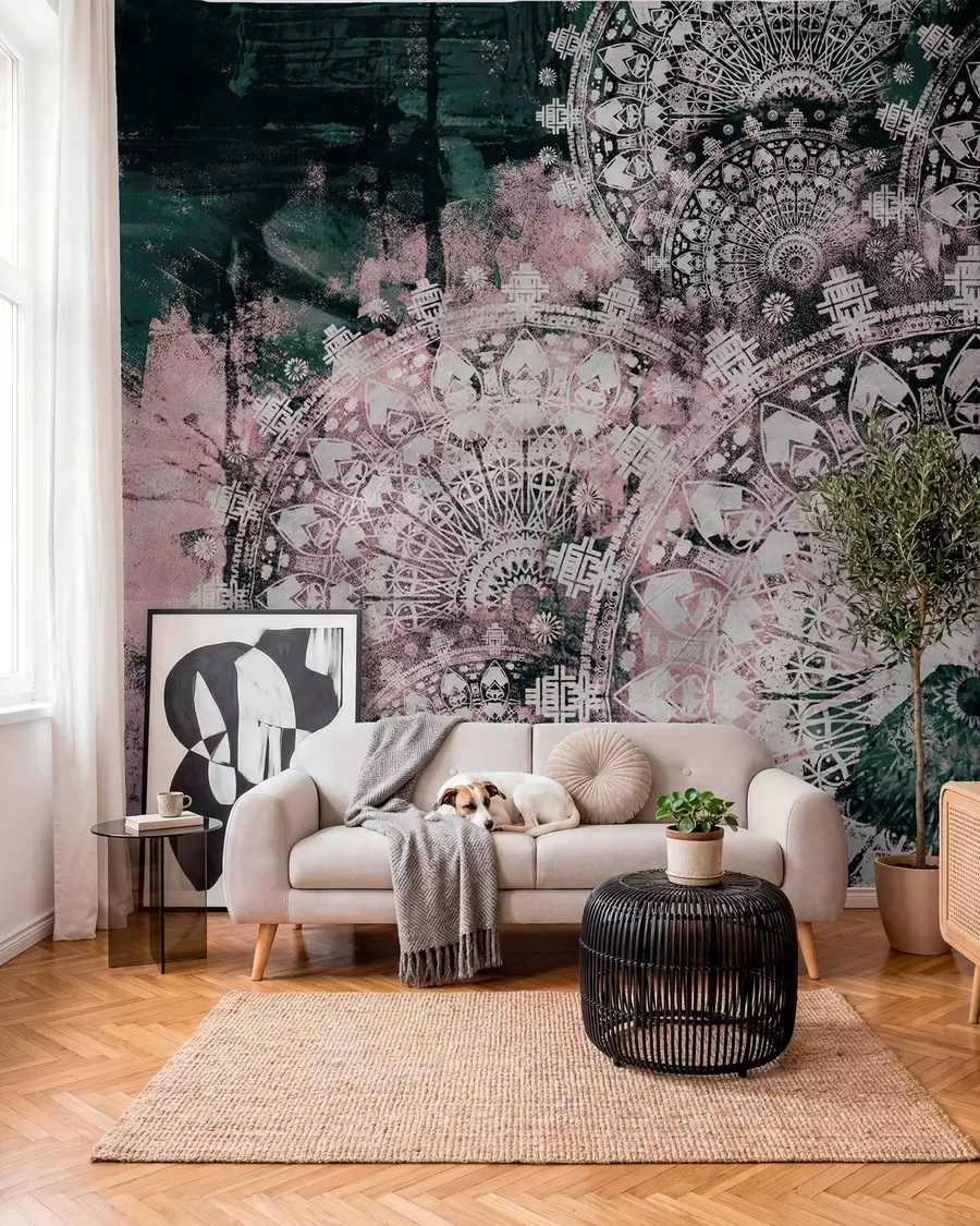 Fototapetai Mandala su rausva patina u93958v2