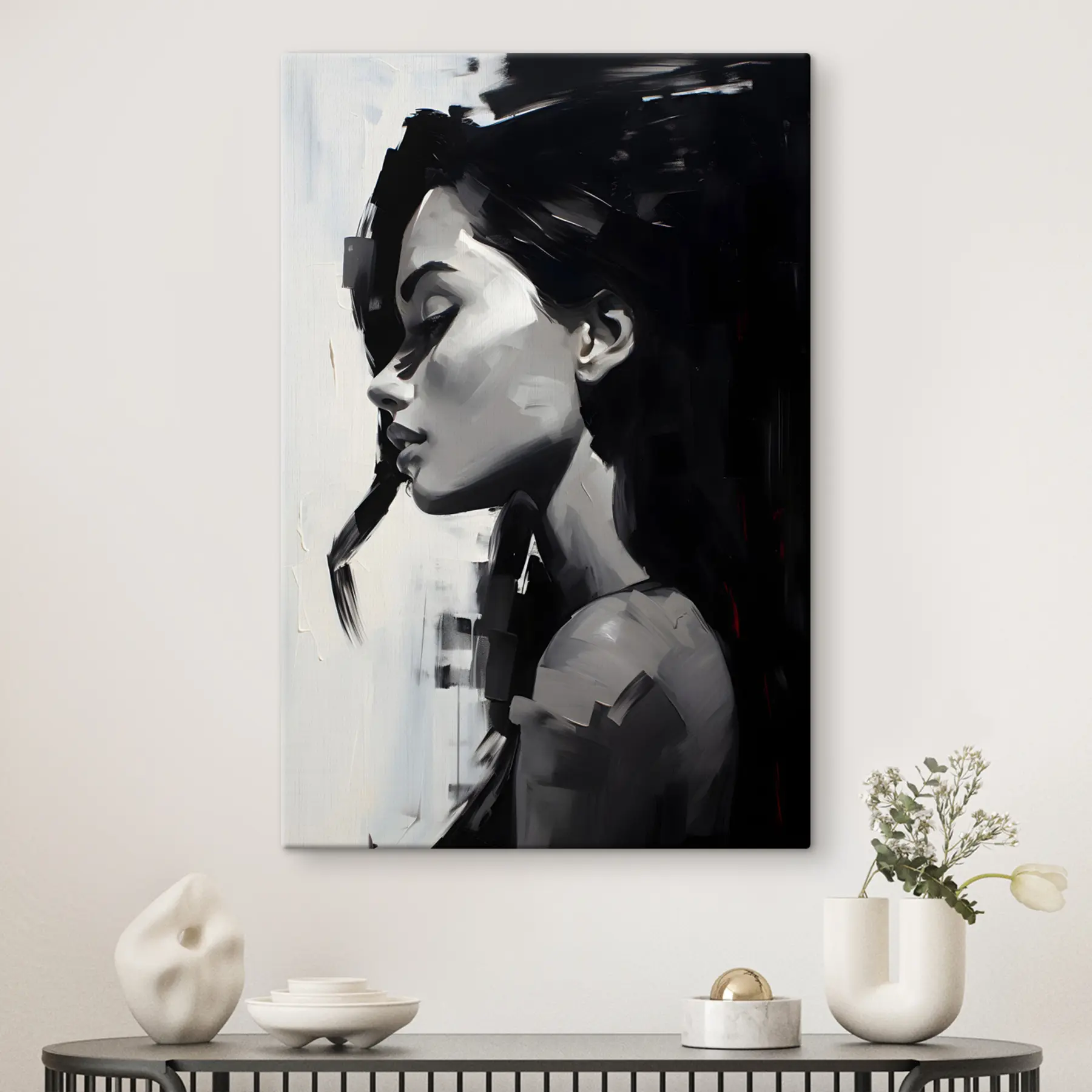Fototapetai Jausmingas gražios moters portretas s36158