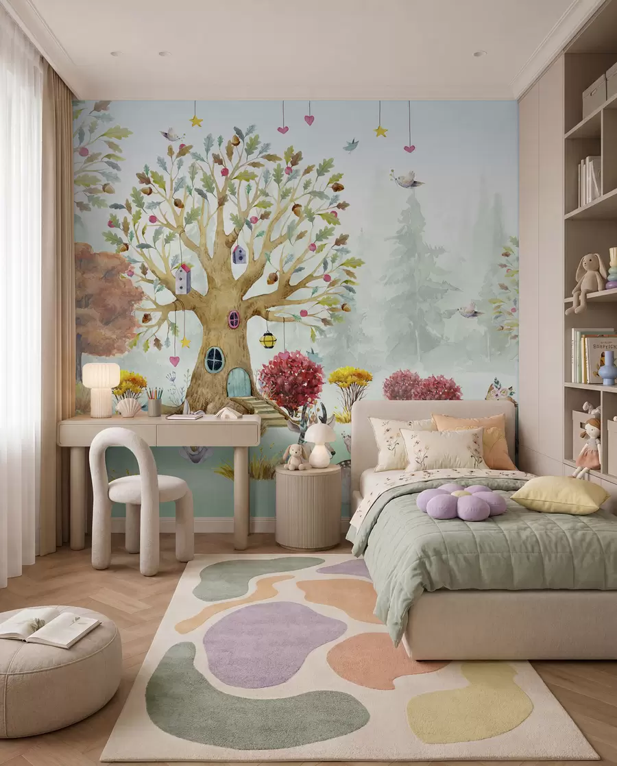 Fototapetai Miškas su gyvūnais u98499
