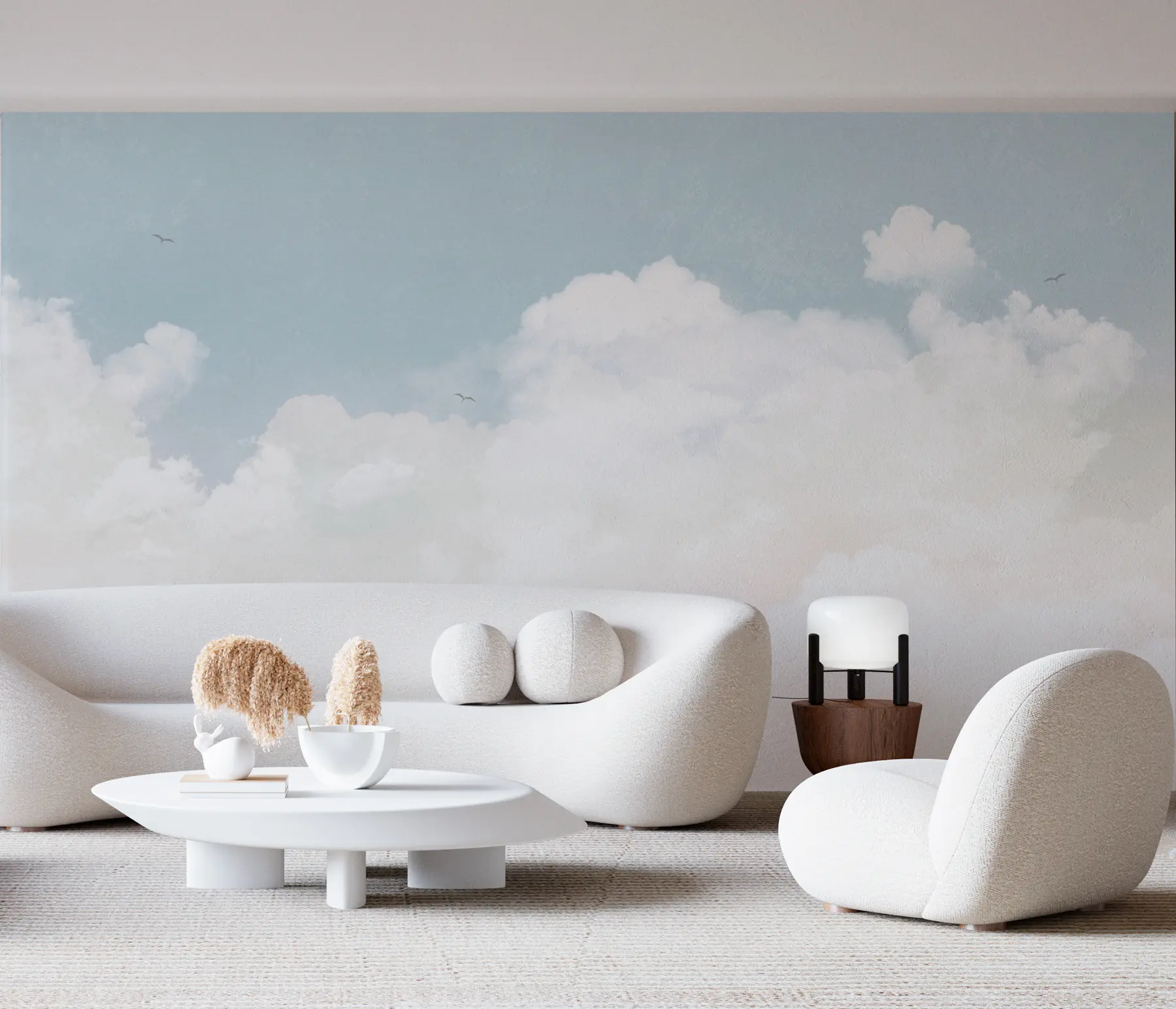 Fototapetai Senoviniai debesys mėlyname danguje u96783v3