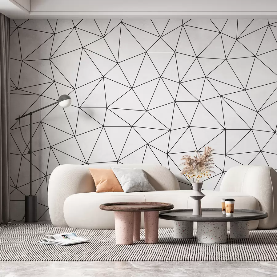 Fototapetai Minimalistiniai abstraktūs trikampiai - nauja tendencija u98560