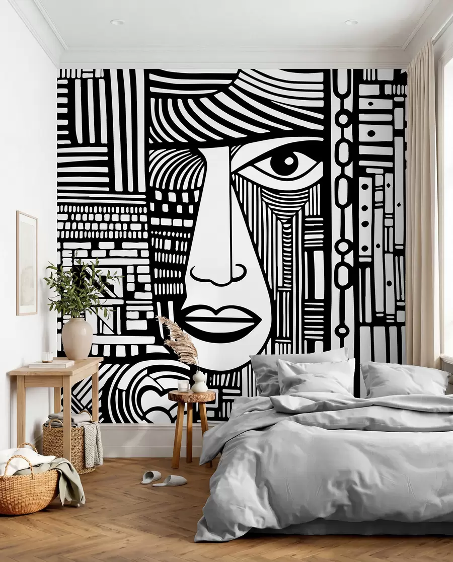 Fototapetai Abstraktus veidas u98713