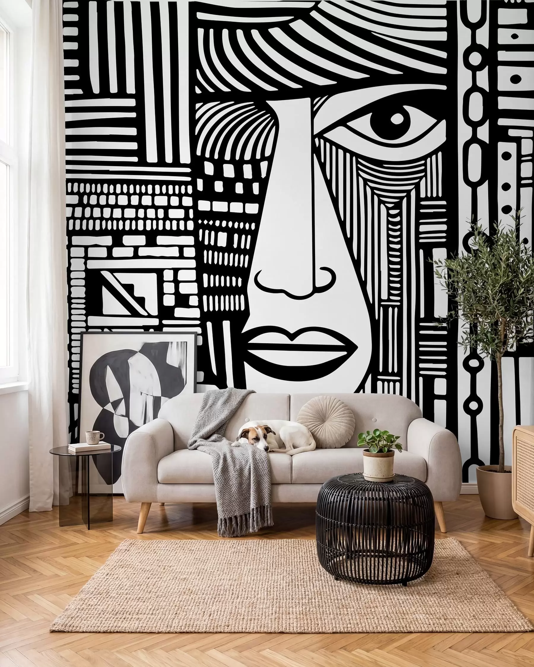 Fototapetai Abstraktus veidas u98713