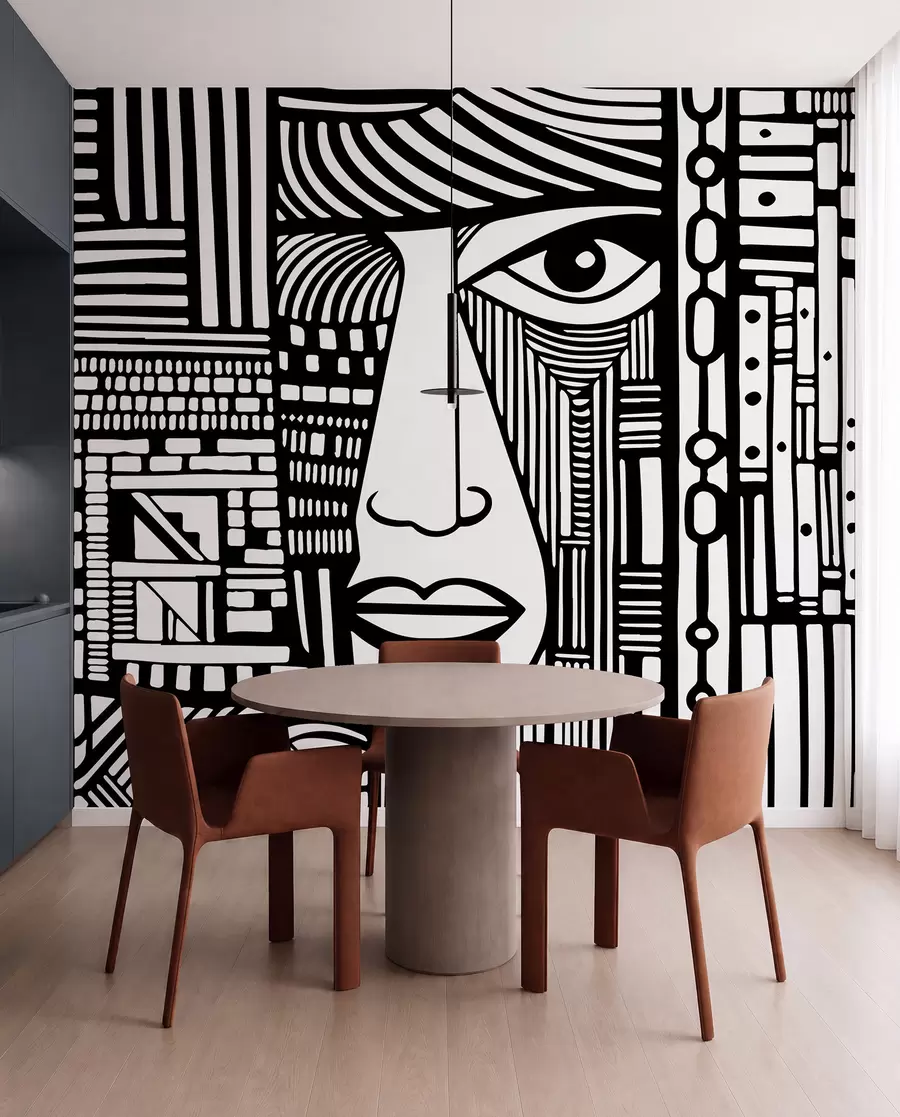 Fototapetai Abstraktus veidas u98713
