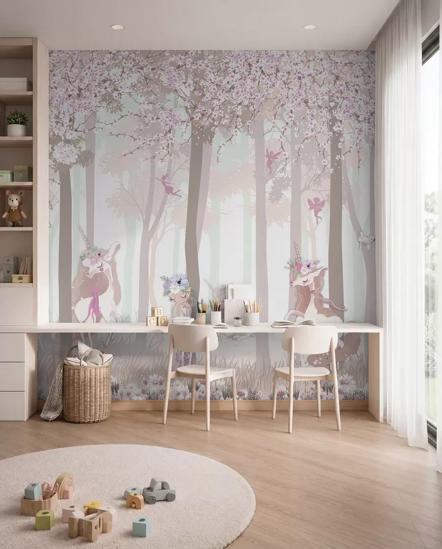 Fototapetai Princesės žydinčiame miške u98694