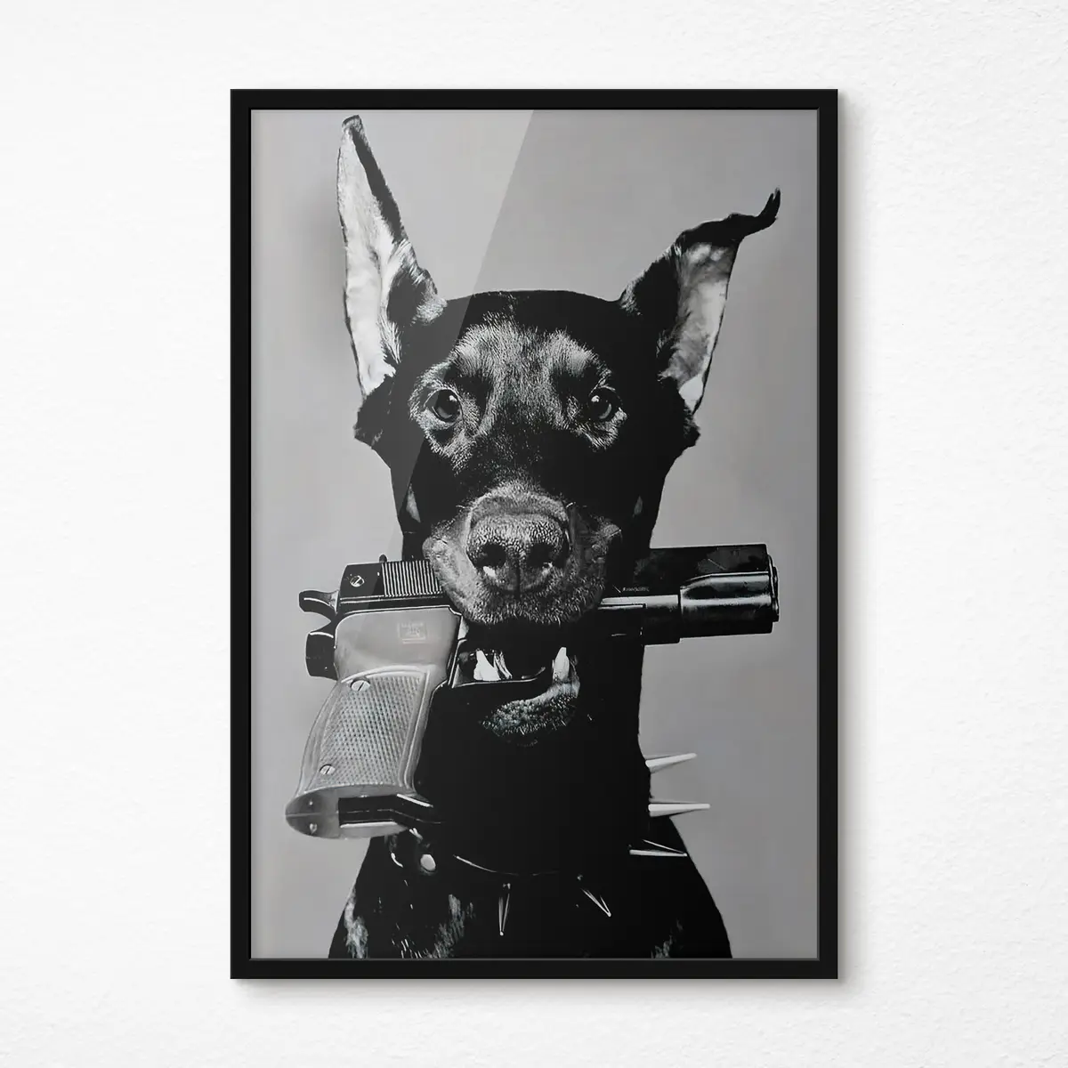 Plakatas Saugos šuo pasirengęs veiksmui f36177