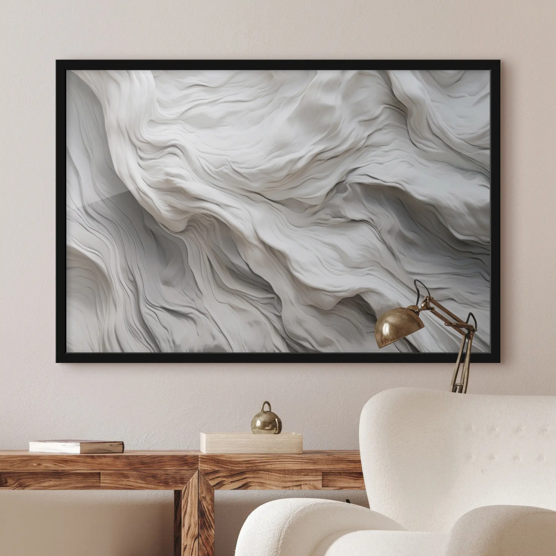 Fototapetai Tekstūruoti raštai minkštomis, tekančiomis formomis f36032