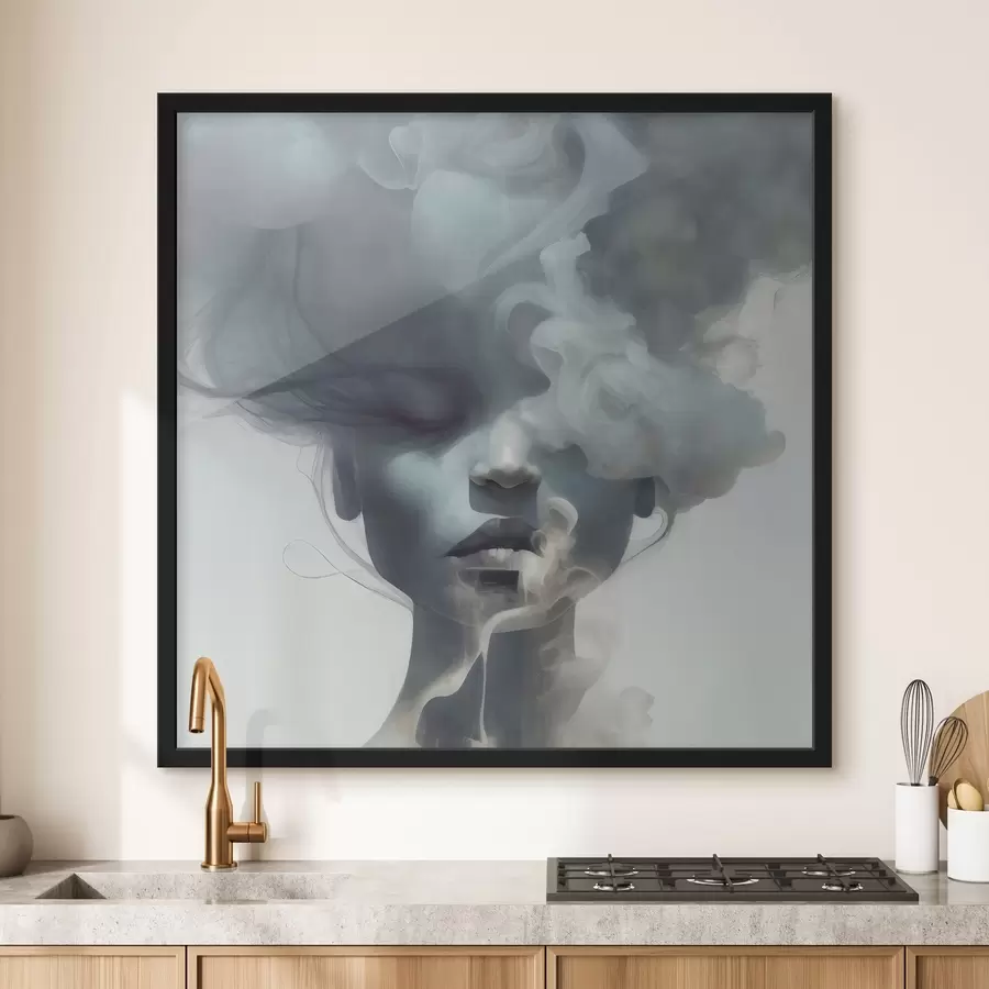 Paveikslėlis Mergaitė ir pilkas rūkas f35818