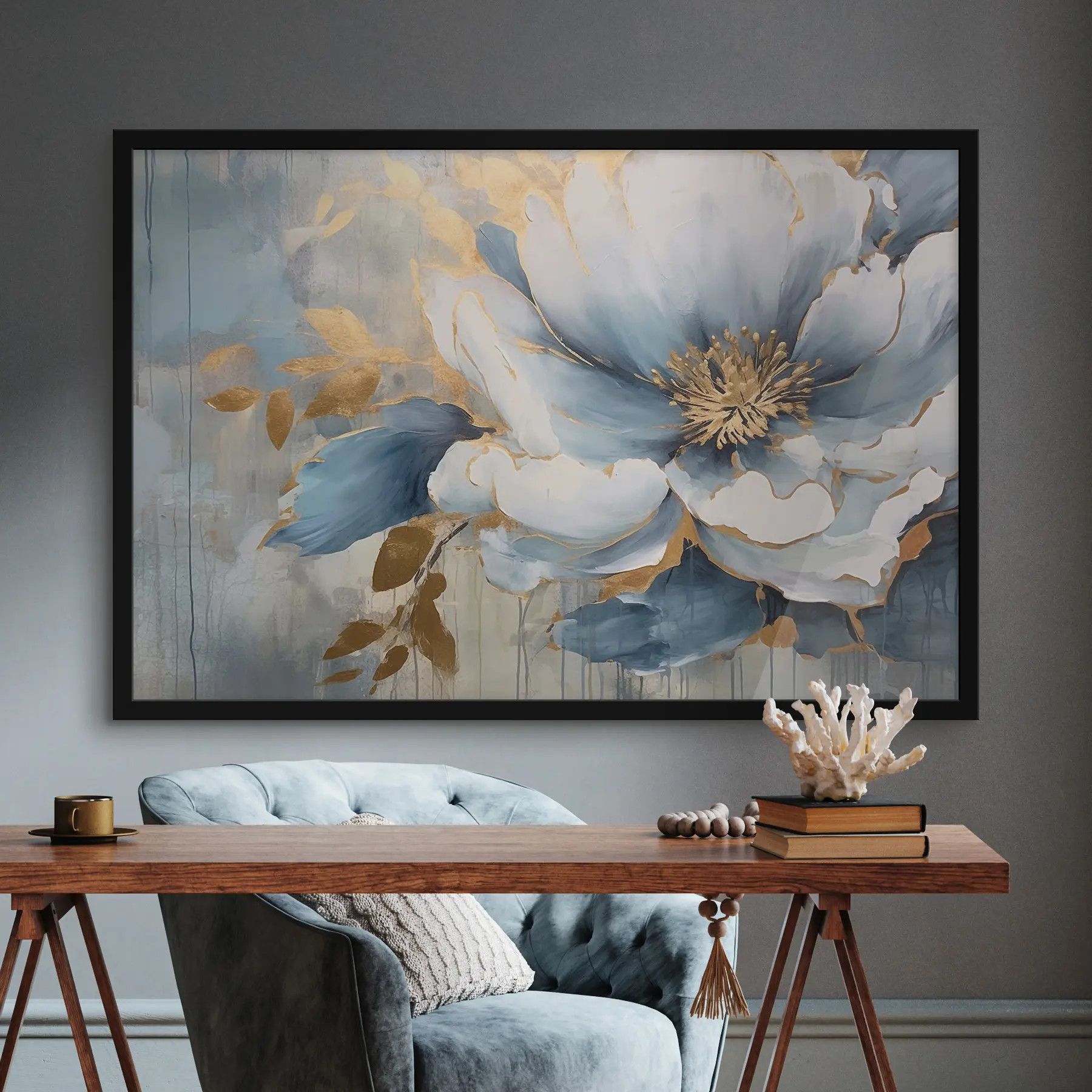 Fototapetai Elegantiškas žiedas raminančiomis spalvomis f35382