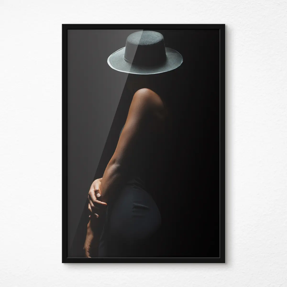 Plakatas Paslaptingas siluetas tamsoje f34464