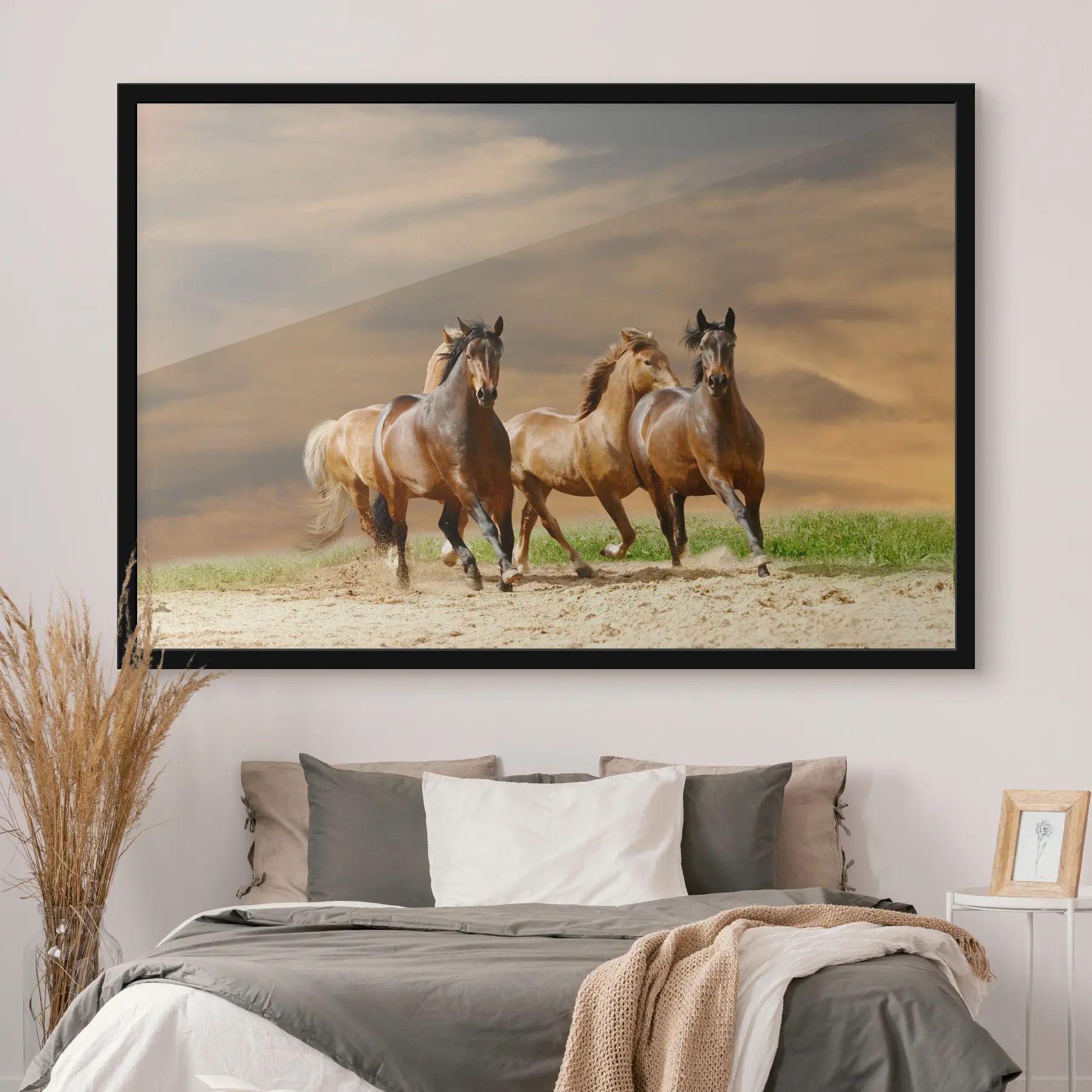 Fototapetai Laisvai bėga saulėlydžio švytėjime f12435