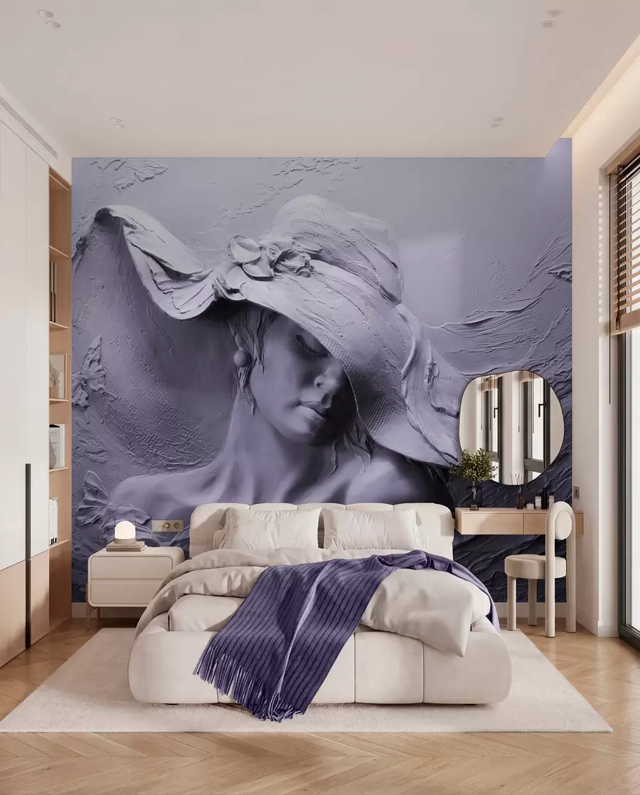 Fototapetai Moteris su skrybėle 3D u62592v3