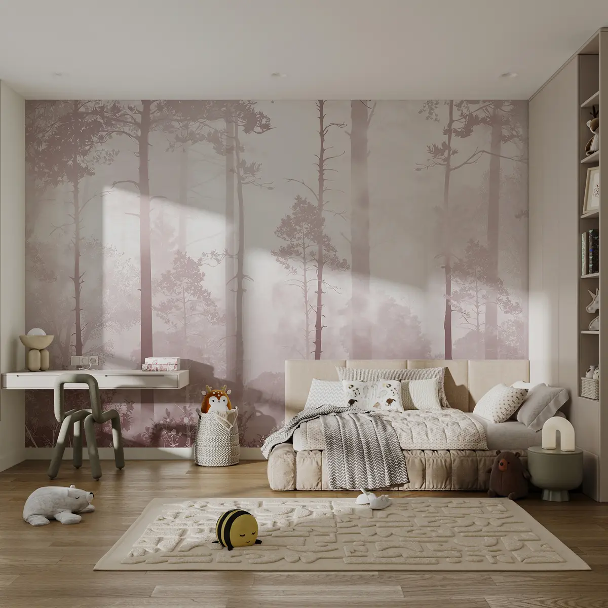 Fototapetai Rožinis miško šydas u94439v1