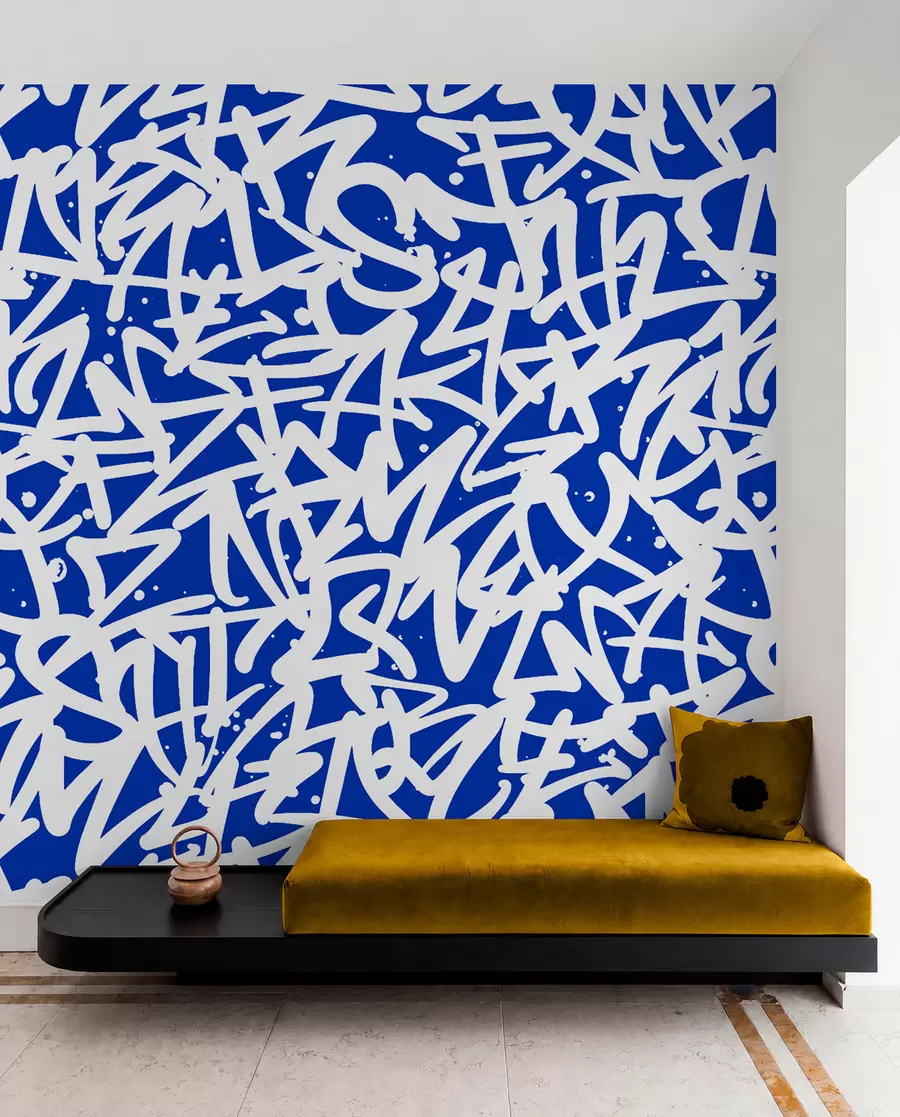 Fototapetai Graffiti Emocijos: mėlyna u99087v2