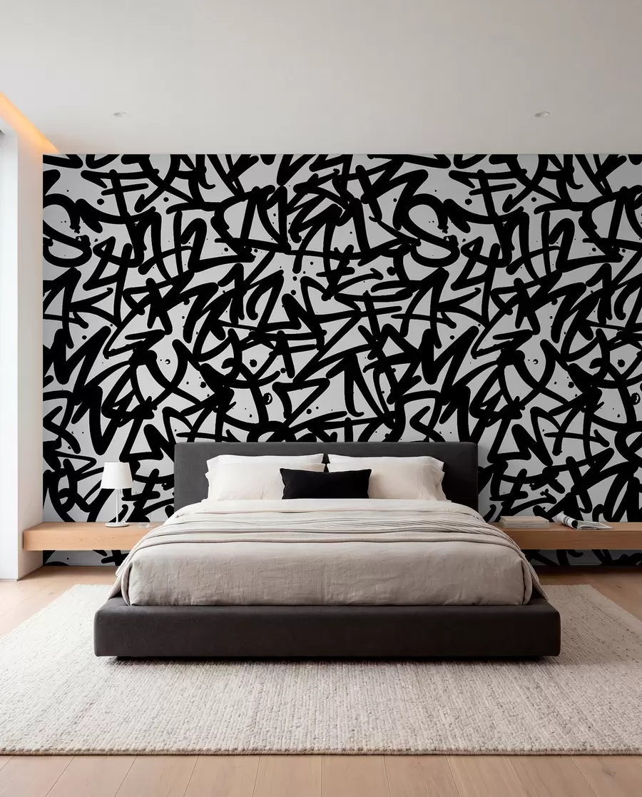 Fototapetai Graffiti emocijos: Juodoji u99087v3