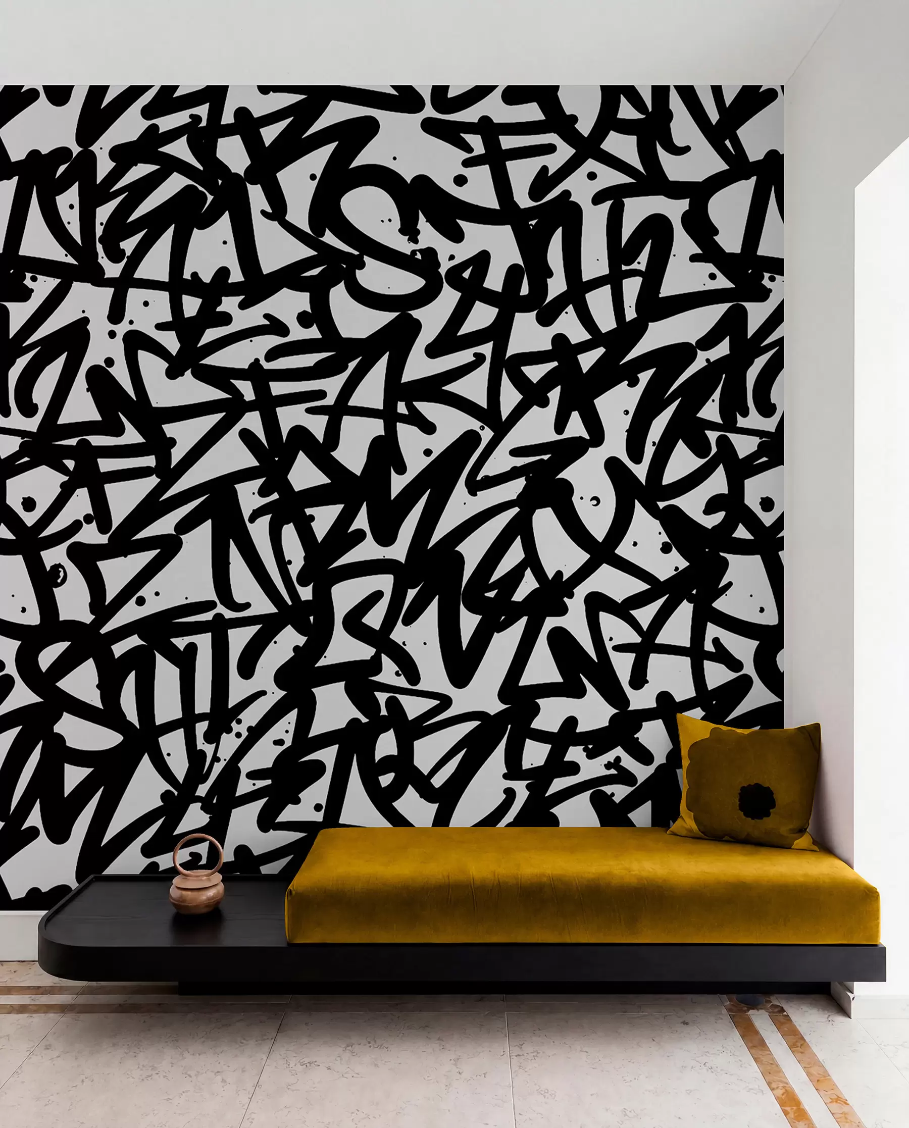 Fototapetai Graffiti emocijos: Juodoji u99087v3