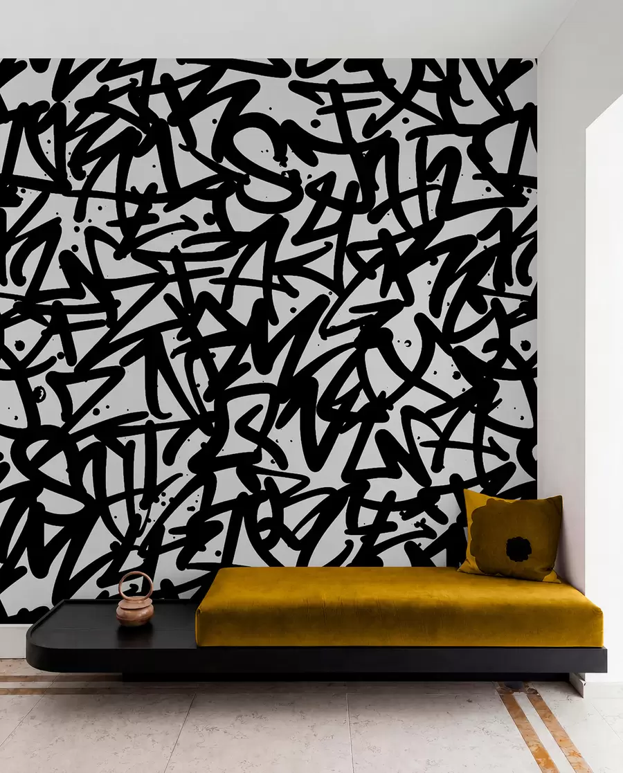 Fototapetai Graffiti emocijos: Juodoji u99087v3