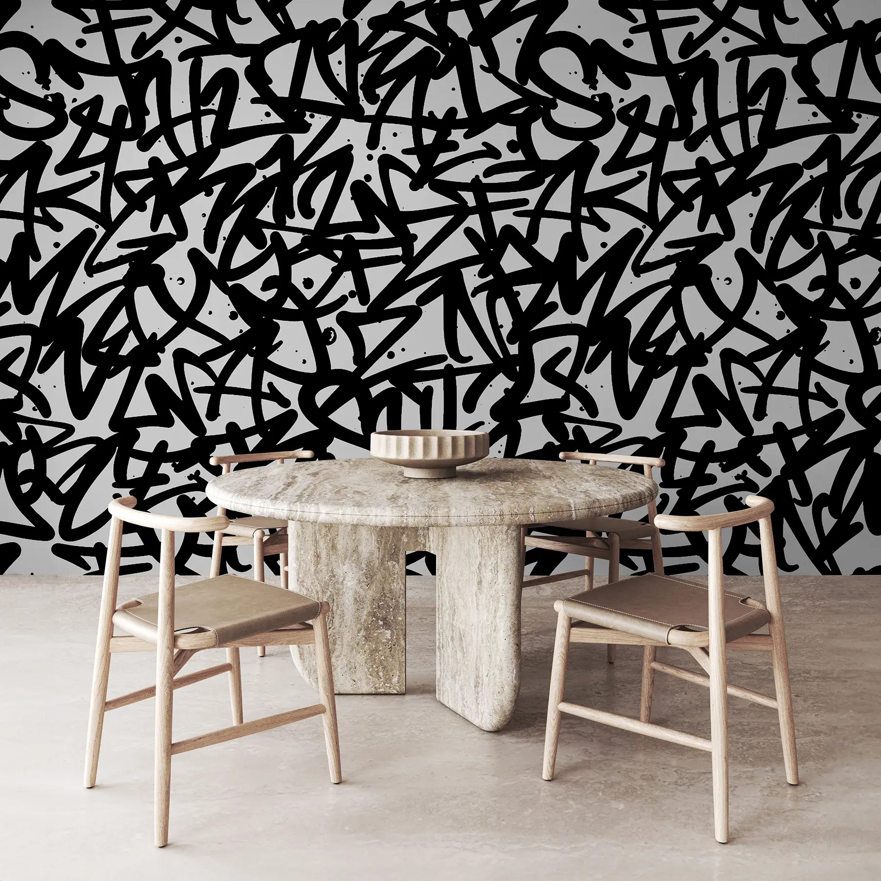 Fototapetai Graffiti emocijos: Juodoji u99087v3