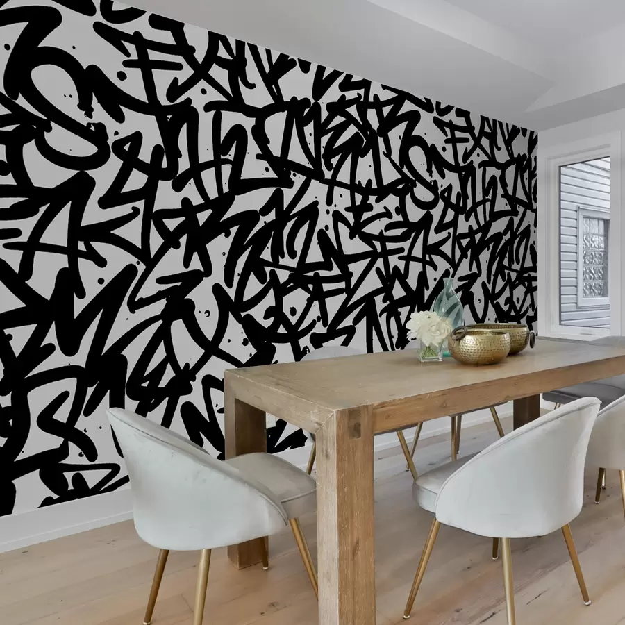 Fototapetai Graffiti emocijos: Juodoji u99087v3