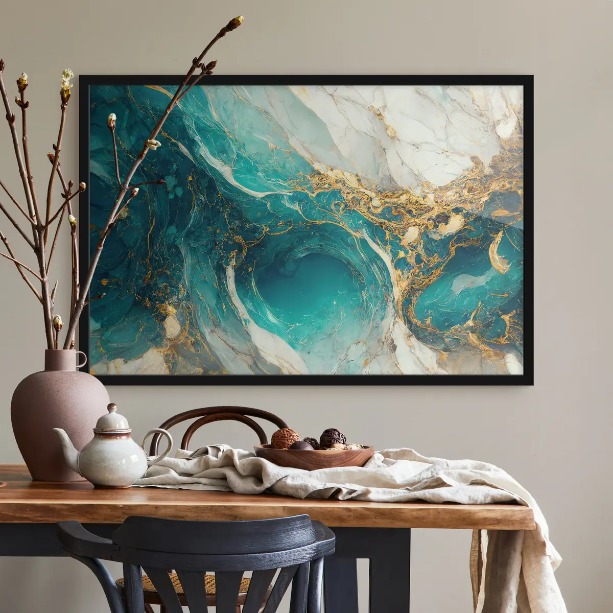 Plakatas Skystas marmuras subtiliomis spalvomis f32411