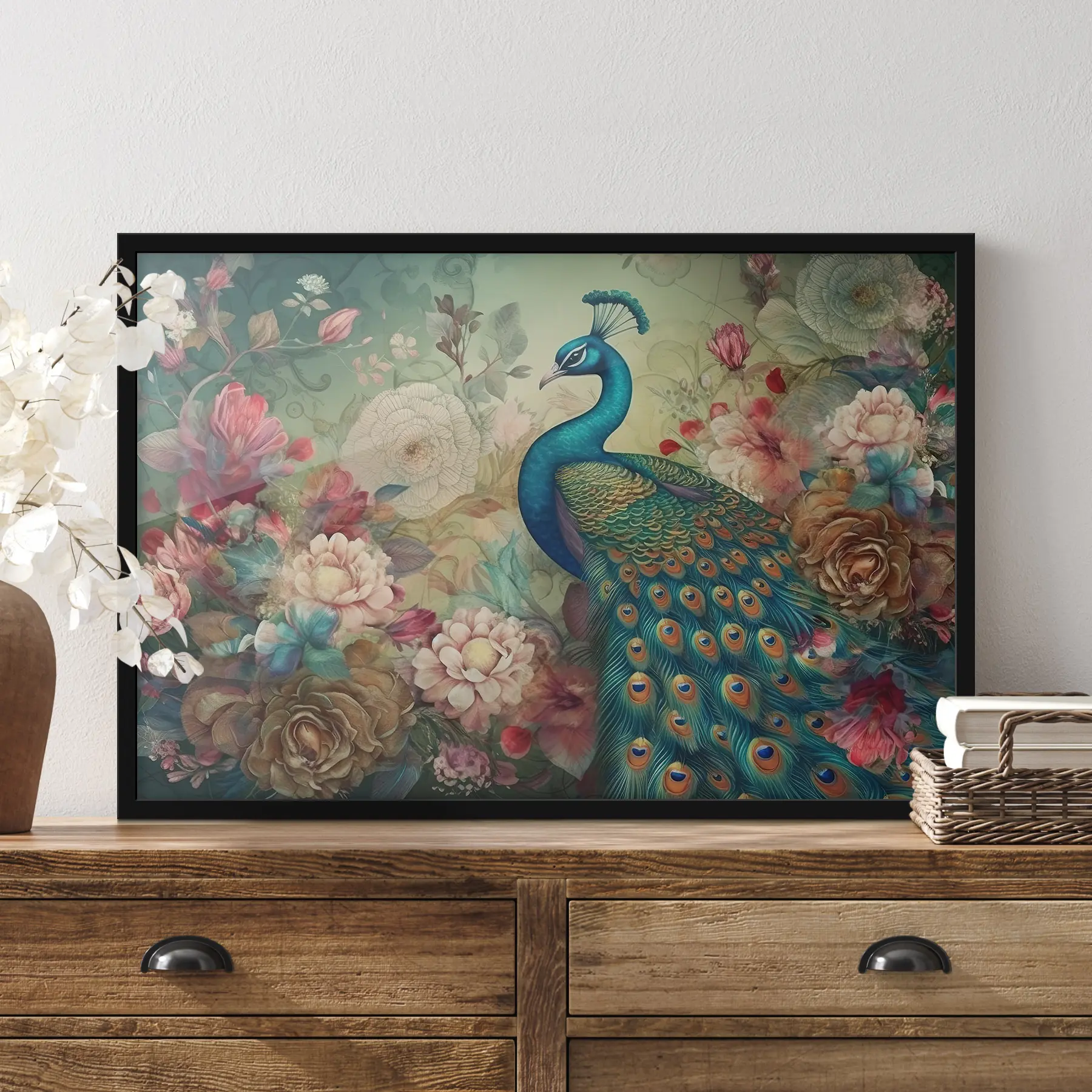 Fototapetai Spindintis povas tarp žydinčių gėlių f34869