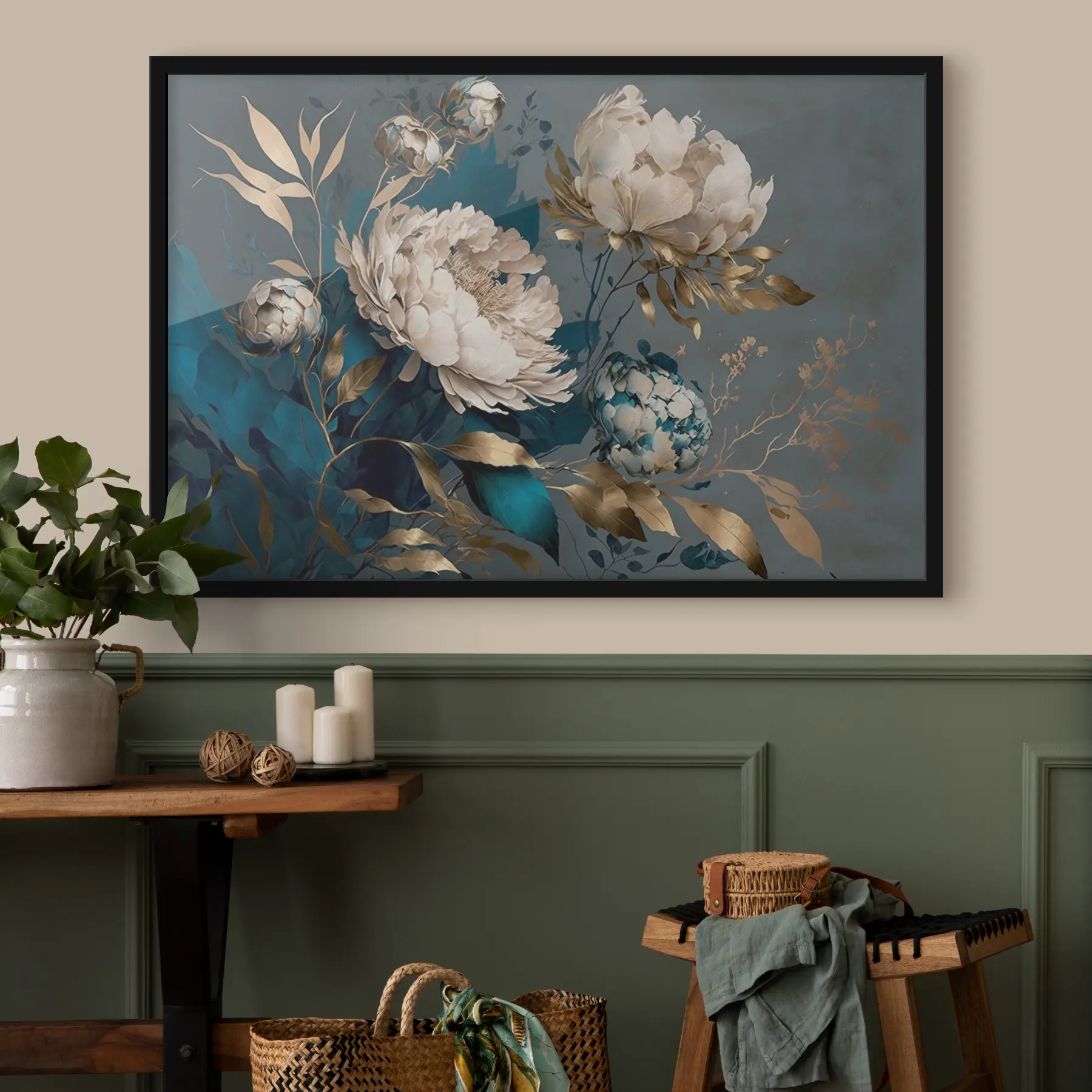 Fototapetai Elegantiški žiedai prieš turtingą foną f33935