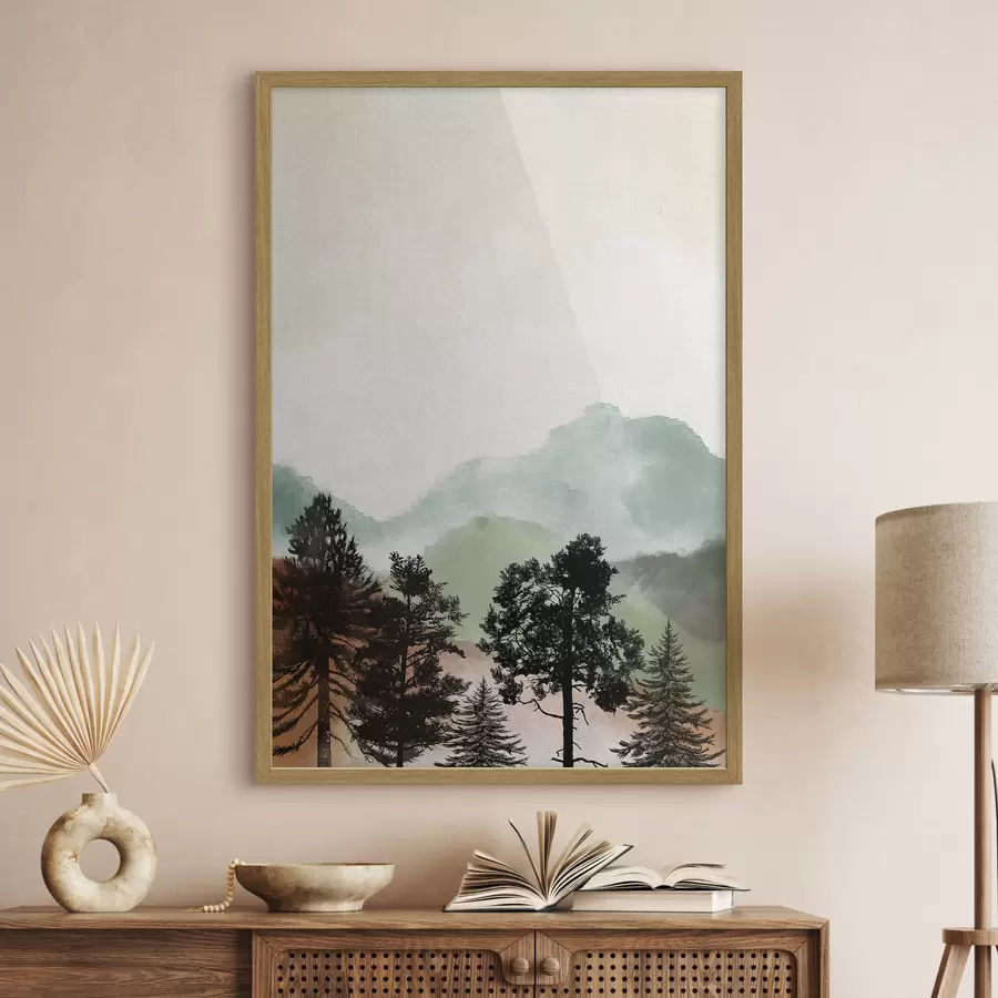 Fototapetai Medžiai šlaite f36603