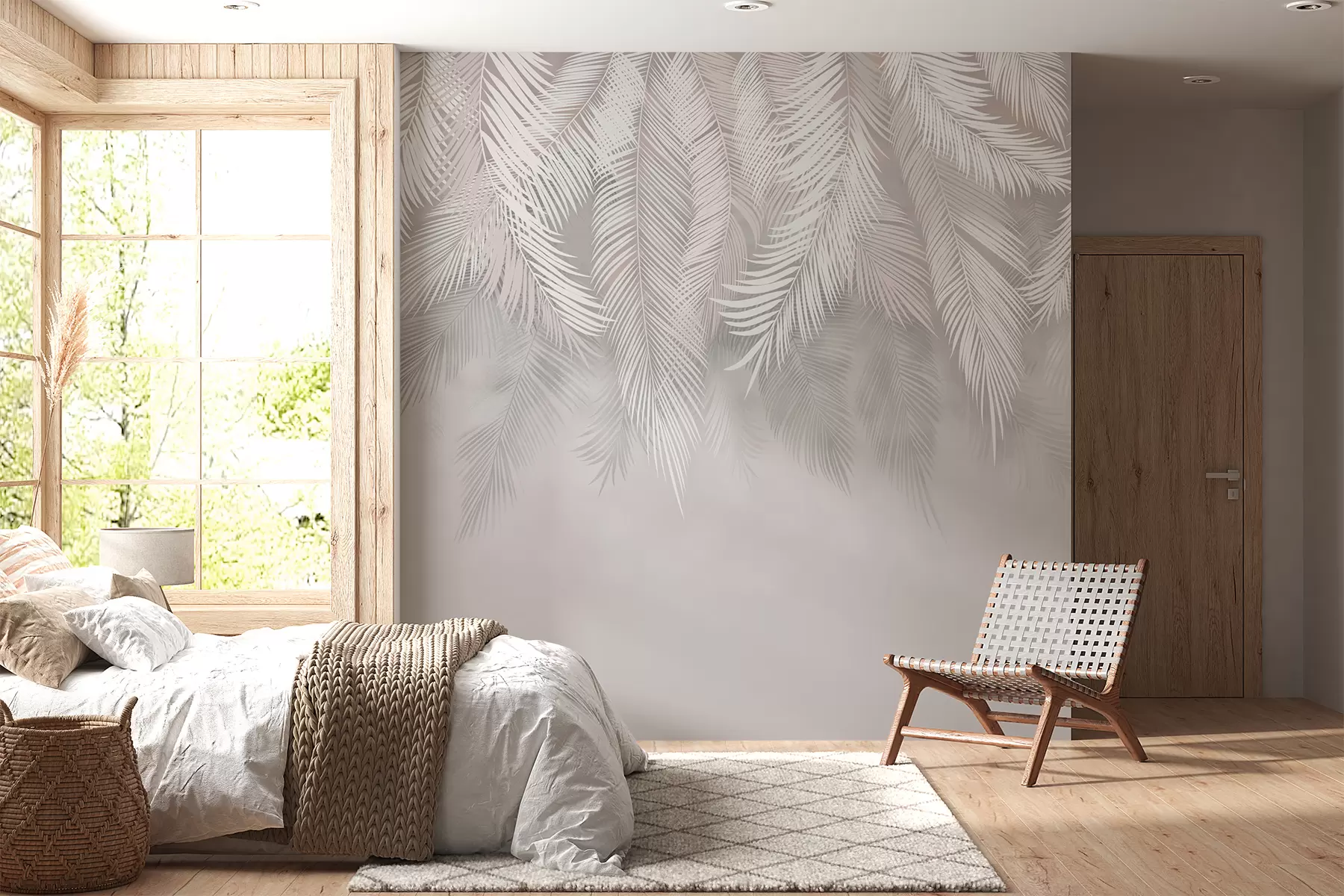 Fototapetai Kabantys palmių lapai u48556d1