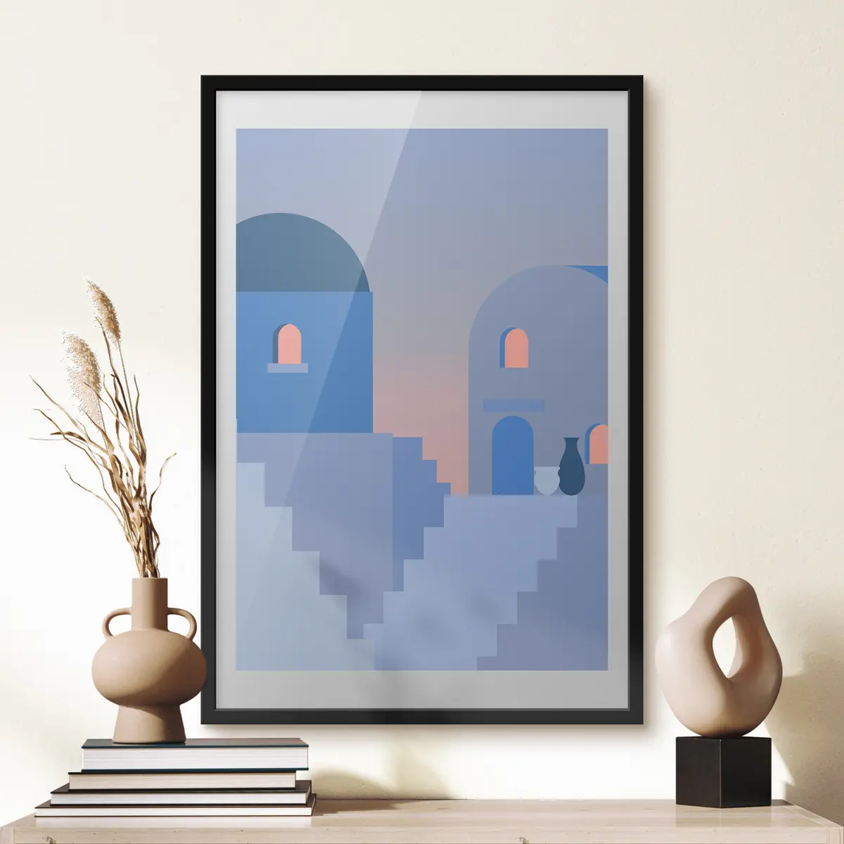 Plakatas Ramus architektūrinis paprastumas sutemus f37133