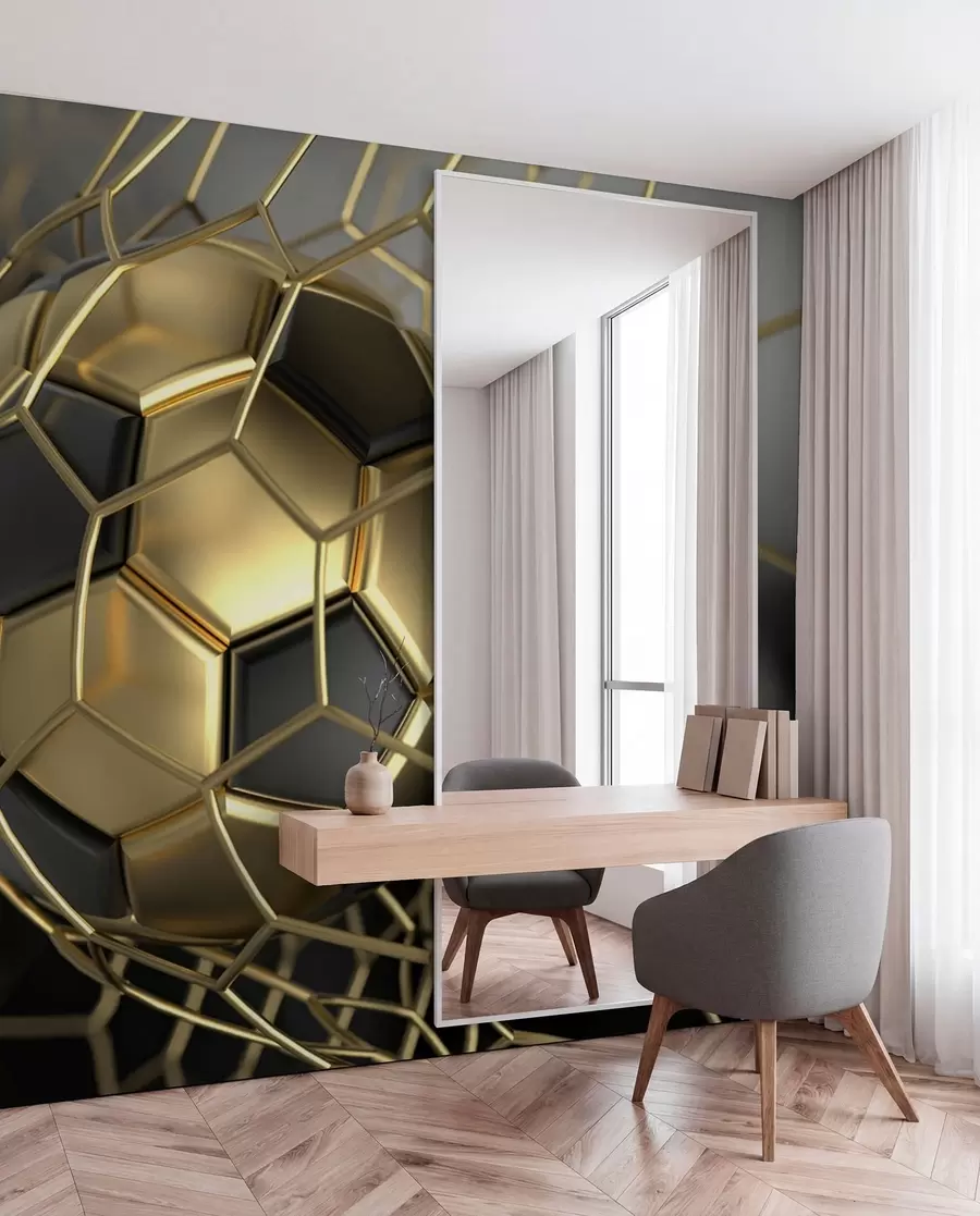 Fototapetai Futbolo kamuolys į vartus u73010d3