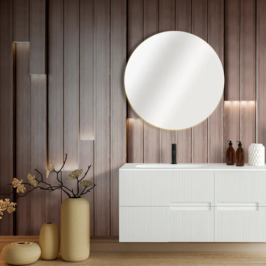 Fototapetai Klasikinės medinės plokštės su 3D apšvietimu u99321