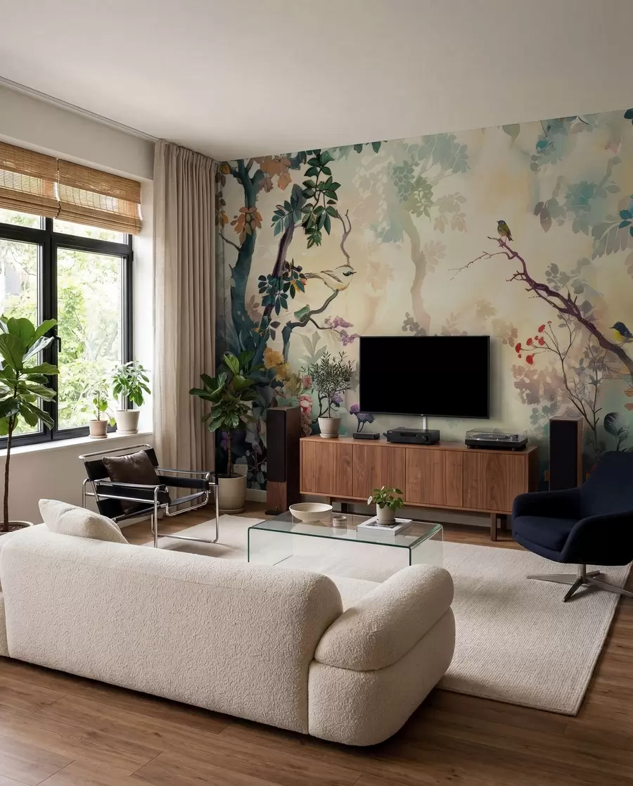 Fototapetai Paukščių spalvos miške u99610